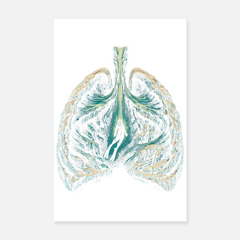 Apnoetauchen Freitauchen Poster 20x30 cm