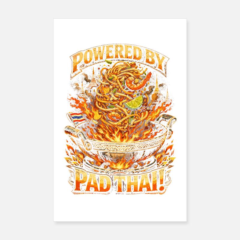 Thailand Thai Pride Powered By Pad Thai Poster 20x30 cm