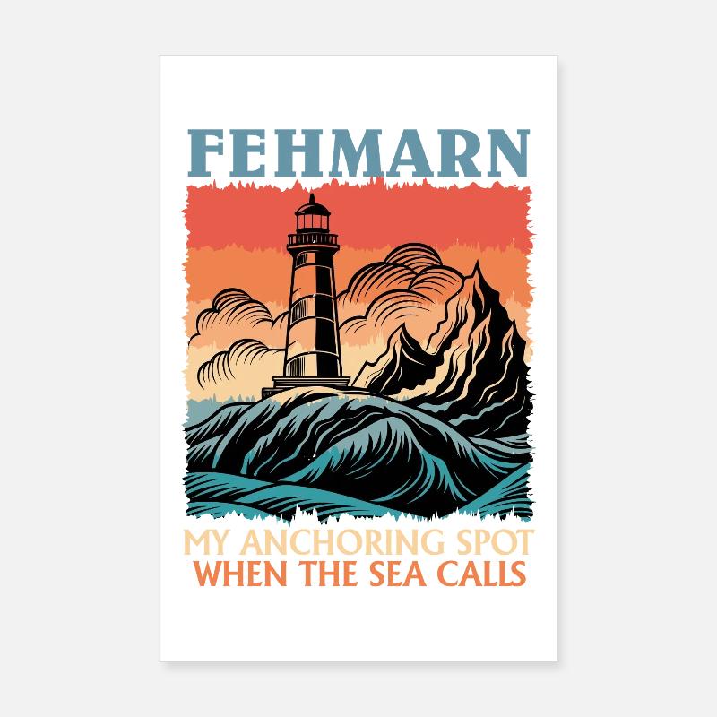 Marin FEHMARN MON POINT D’ANCRAGE Drôle Poster 20 x 30 cm