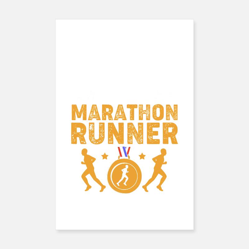 Marathonläufer Halbmarathon Marathon Poster 20x30 cm