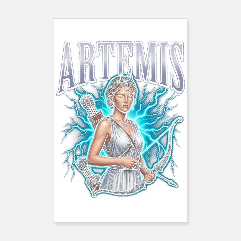 Artemis Lightning Hunter Poster 8" x 12" (20x30 cm)