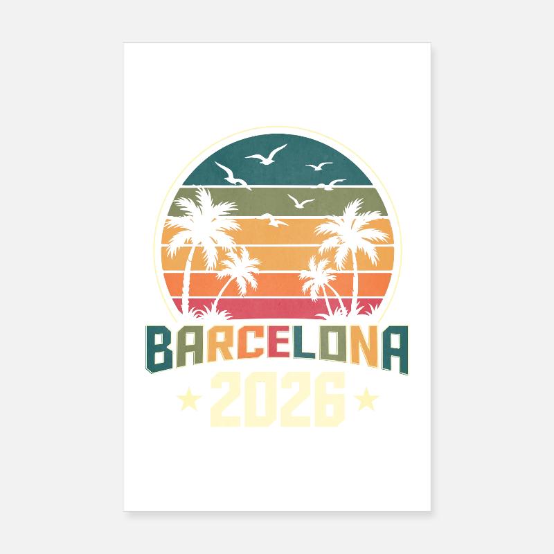 Barcelone 2026 Poster 20 x 30 cm