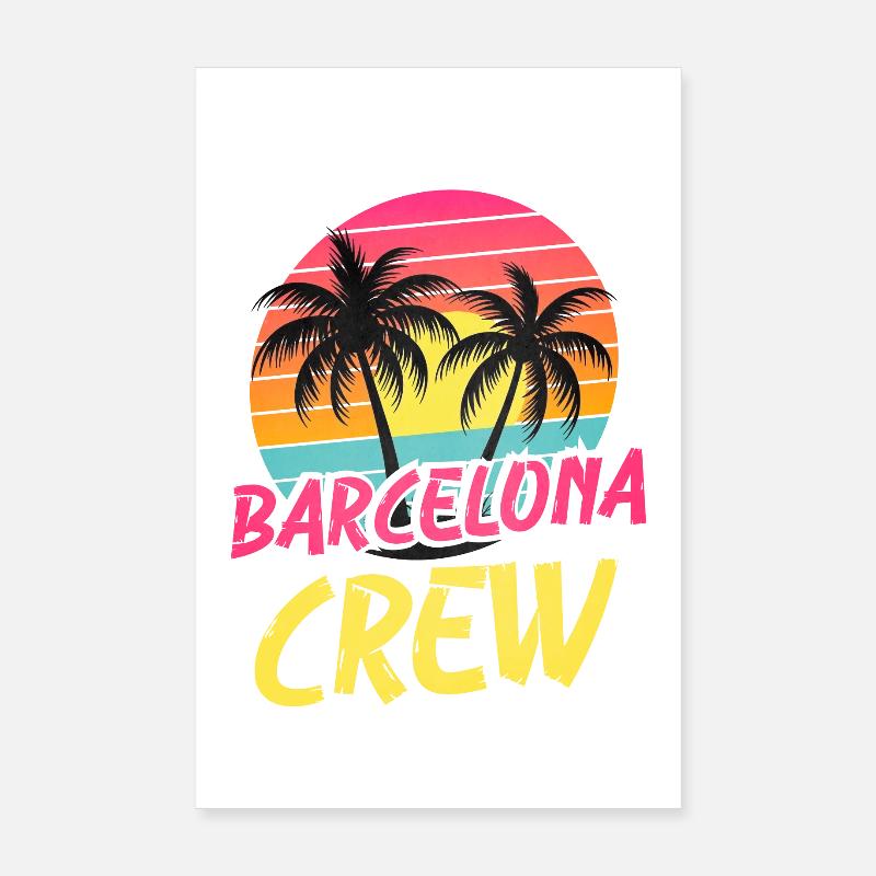 Barcelone Crew Poster 20 x 30 cm