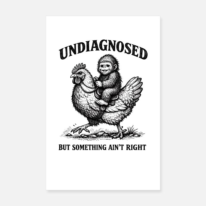 Not diagnosed, but something is wrong Poster 8" x 12" (20x30 cm)