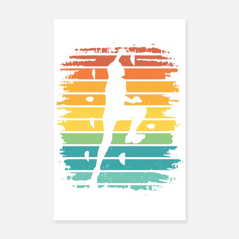 Boulderer Boulder Bouldern Poster 20x30 cm