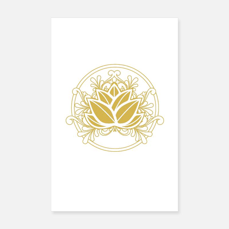 Méditation zen Bouddhisme Bouddhiste Bouddhiste Chakra Poster 20 x 30 cm