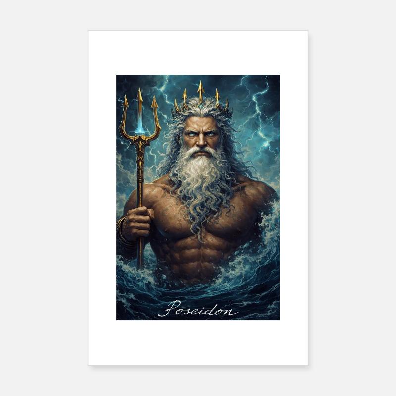 Portrait de Poséidon Poster 20 x 30 cm