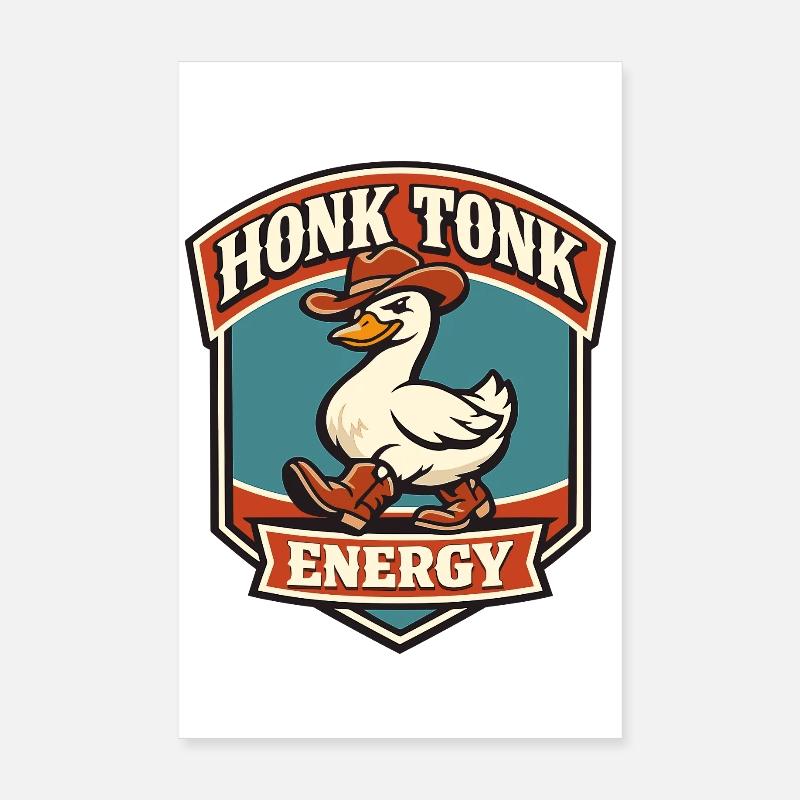 Honk Tonk Énergie Poster 20 x 30 cm