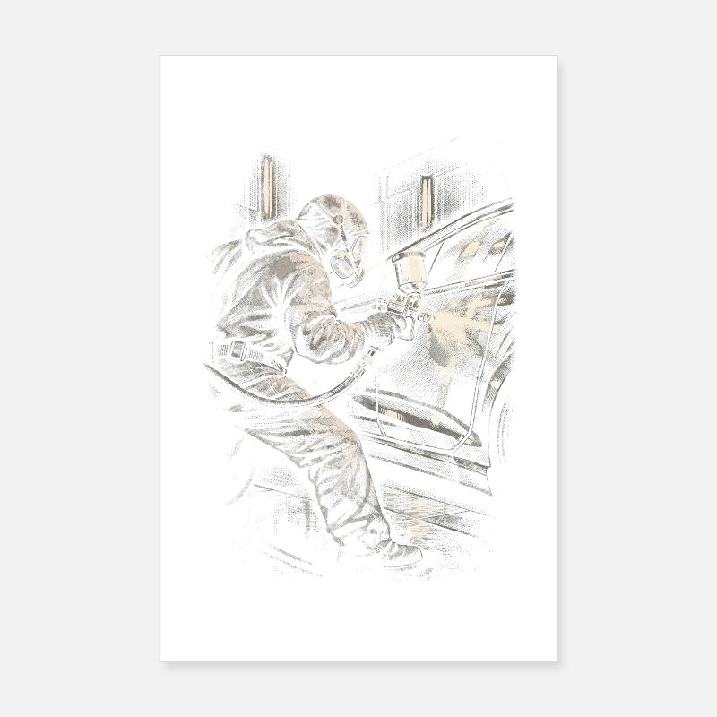 Vehicle Painter Car Painter Painter Poster 8" x 12" (20x30 cm)
