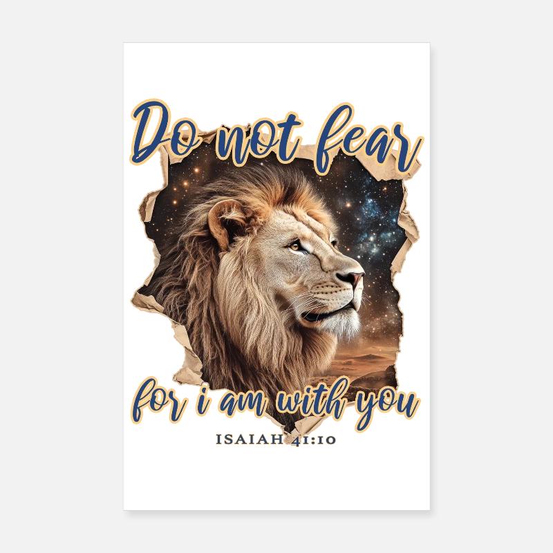 Löwe Christlich Poster 20x30 cm