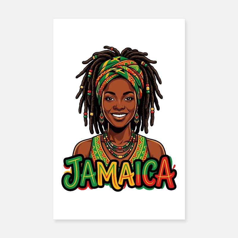 Jamaïcaine Poster 20 x 30 cm