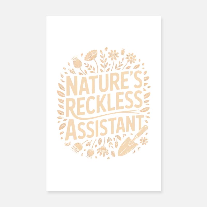 L’assistant imprudent de la nature Poster 20 x 30 cm
