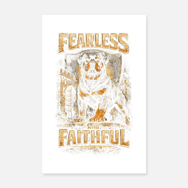 Chien Rottweiler Poster 20 x 30 cm