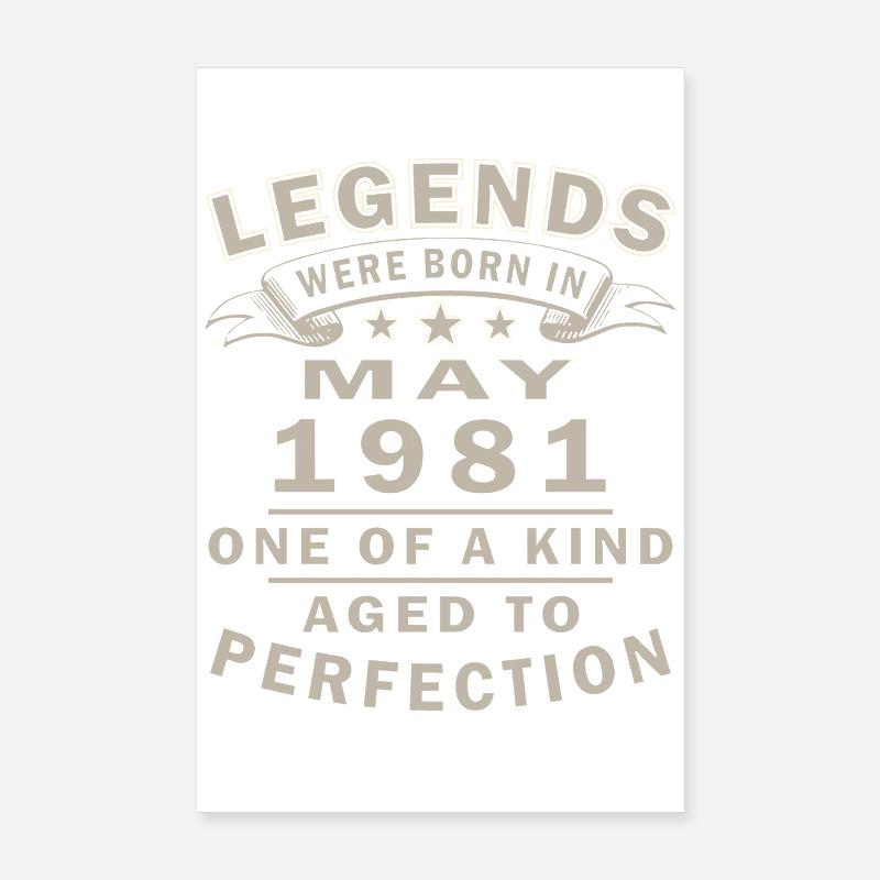 Mai 1981 - mai 1981 Poster 20 x 30 cm
