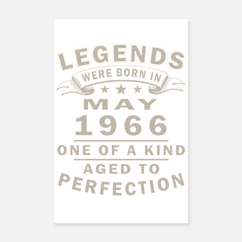 Geburtstagsgeschenk Mai 1966 Poster 20x30 cm