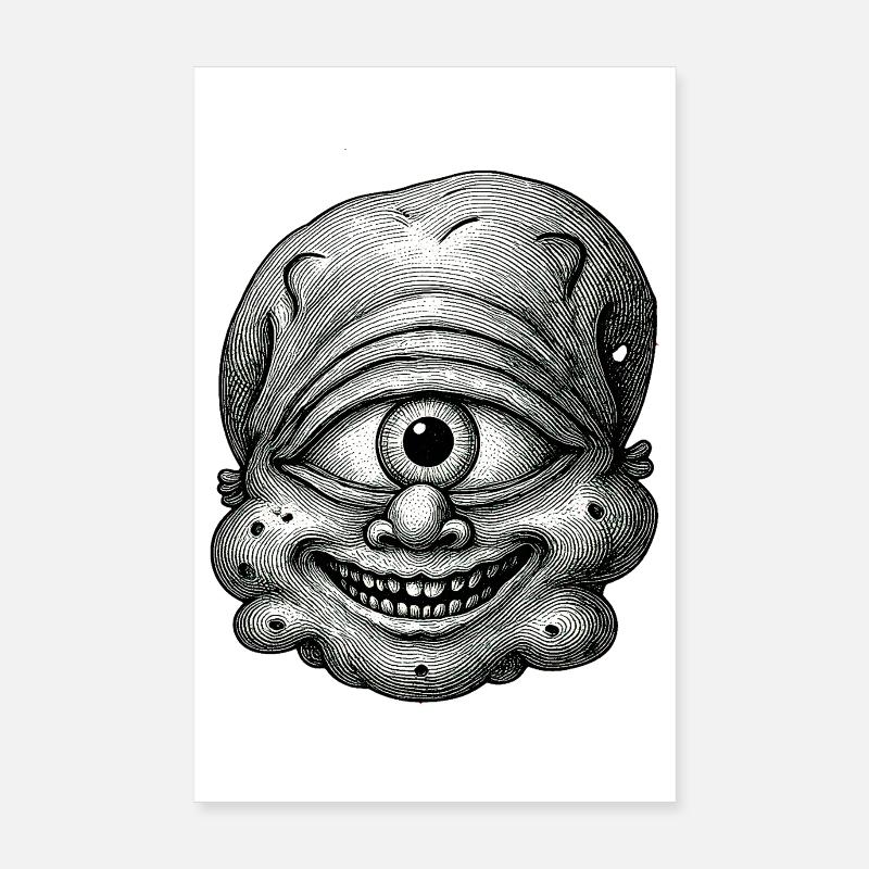 Galactic smile Poster 8" x 12" (20x30 cm)
