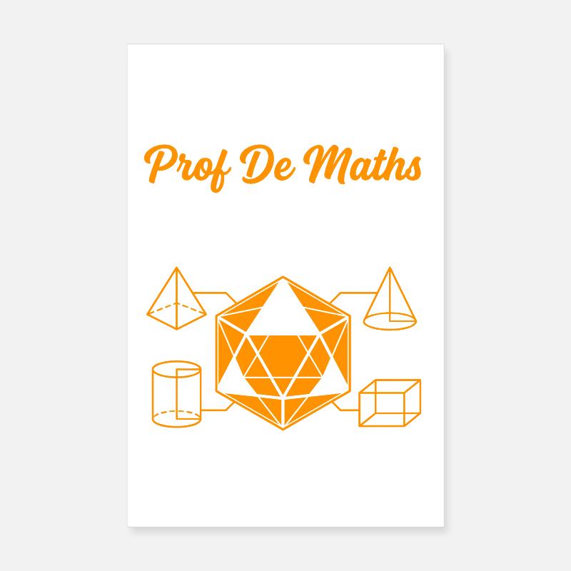 Prof de Maths prend du Volume Poster 20 x 30 cm