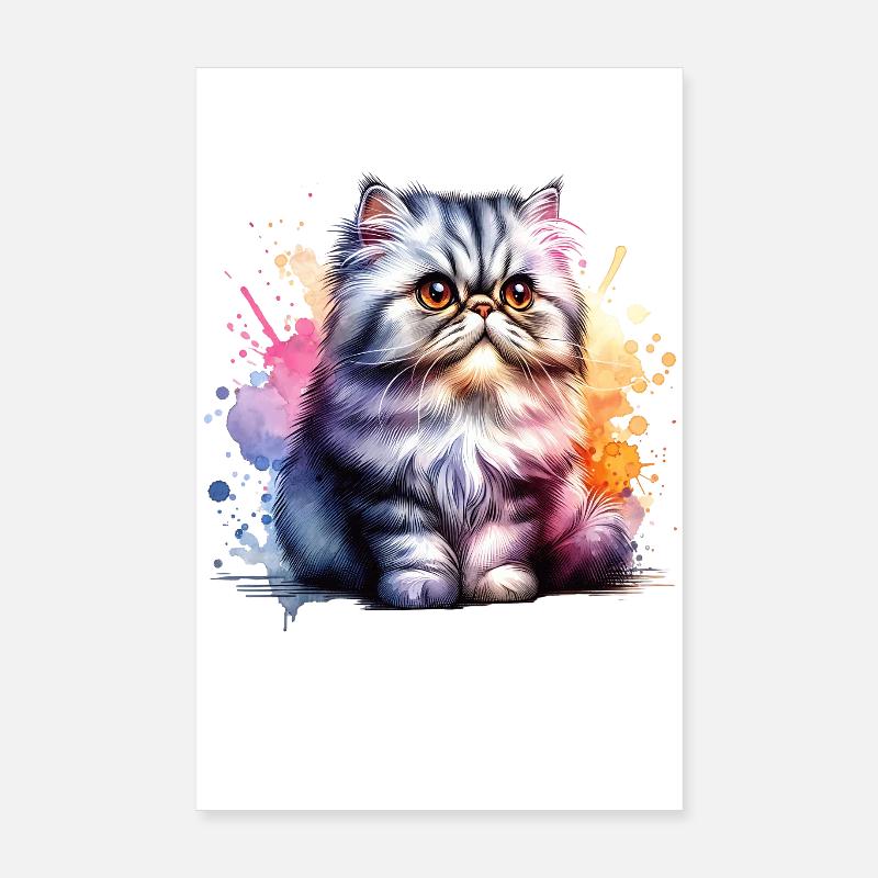 Persian Cat Gift Poster 8" x 12" (20x30 cm)