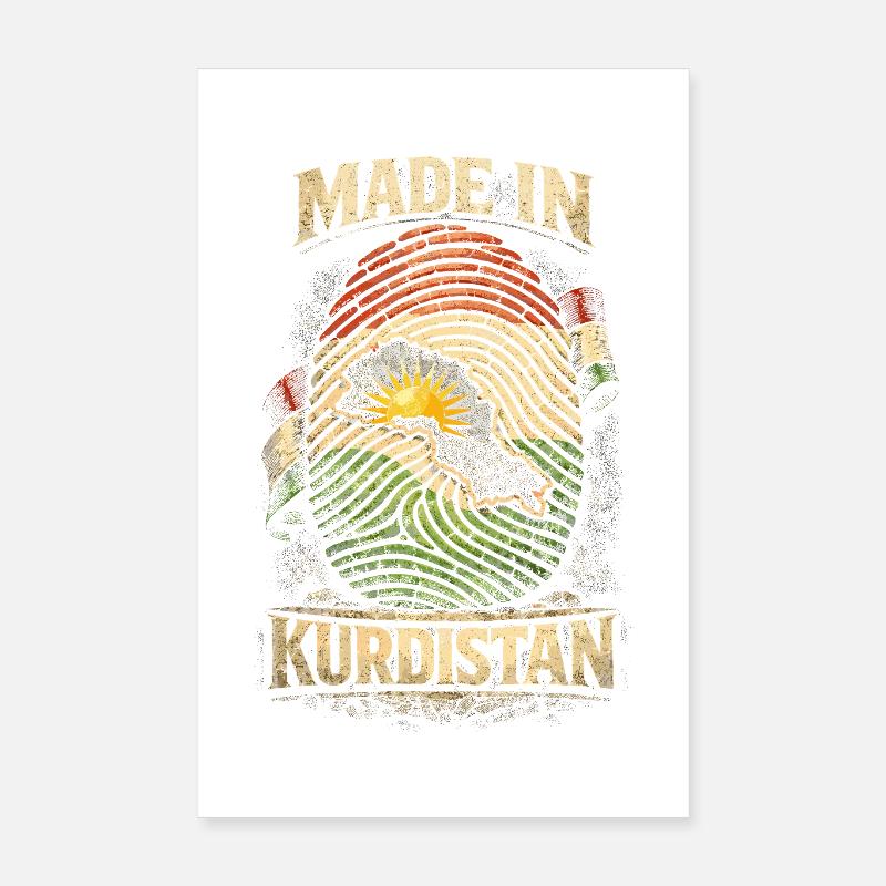 Fabriqué au Kurdistan, kurde, kurde Poster 20 x 30 cm