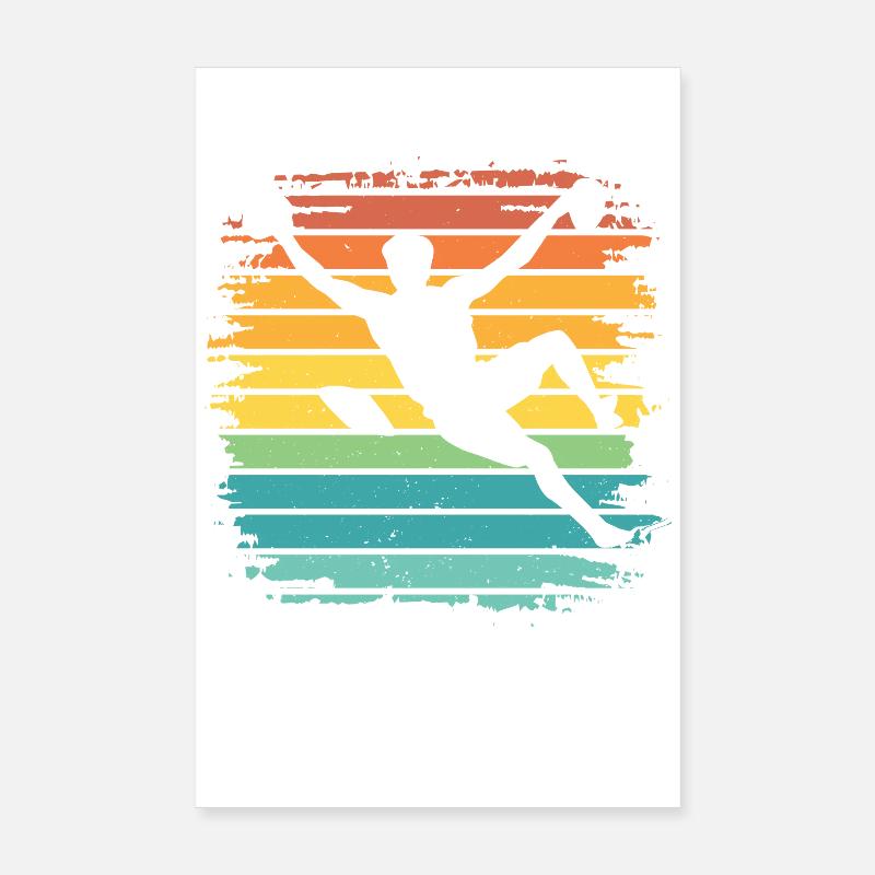 Boulderer Boulder Bouldern Poster 20x30 cm