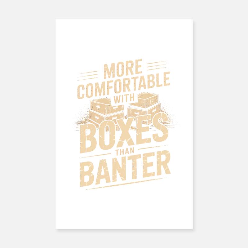 Plus à l’aise avec les boîtes Poster 20 x 30 cm