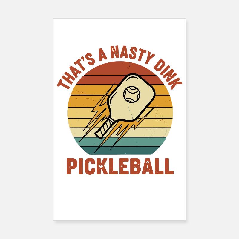 Pickleball C’est un amour drôle de Dink Méchant Poster 20 x 30 cm