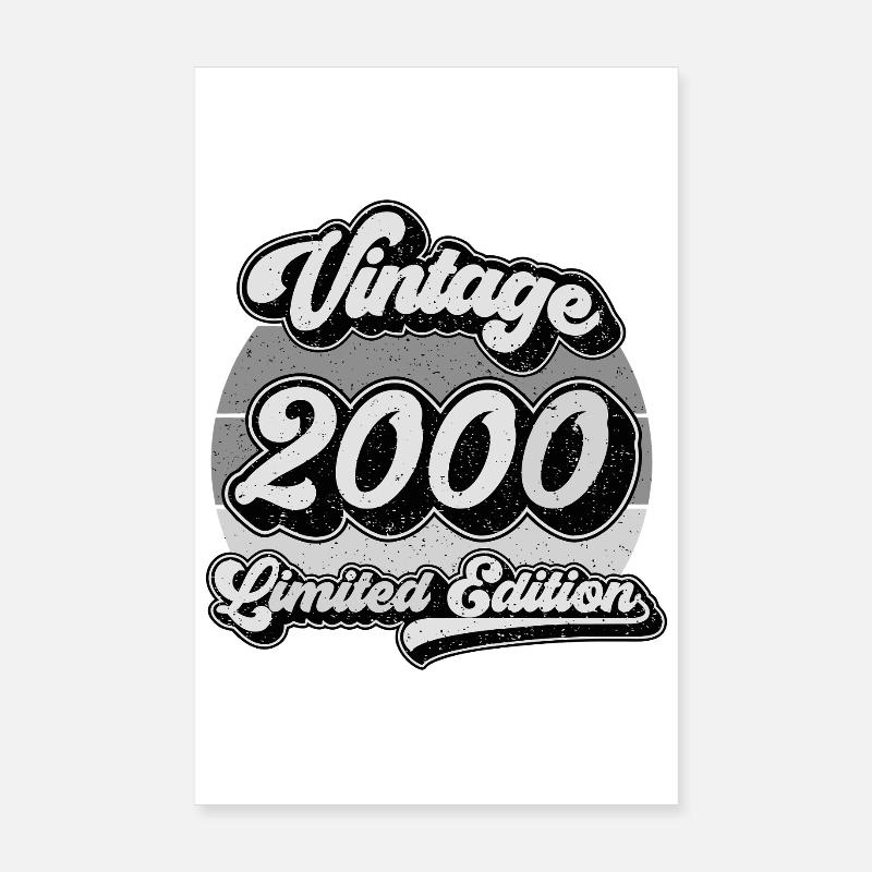 Édition Limitée Vintage 2000 Poster 20 x 30 cm