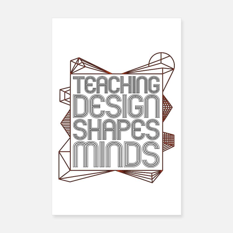 Designer Educator Teaching Design Art Educator Poster 8" x 12" (20x30 cm)