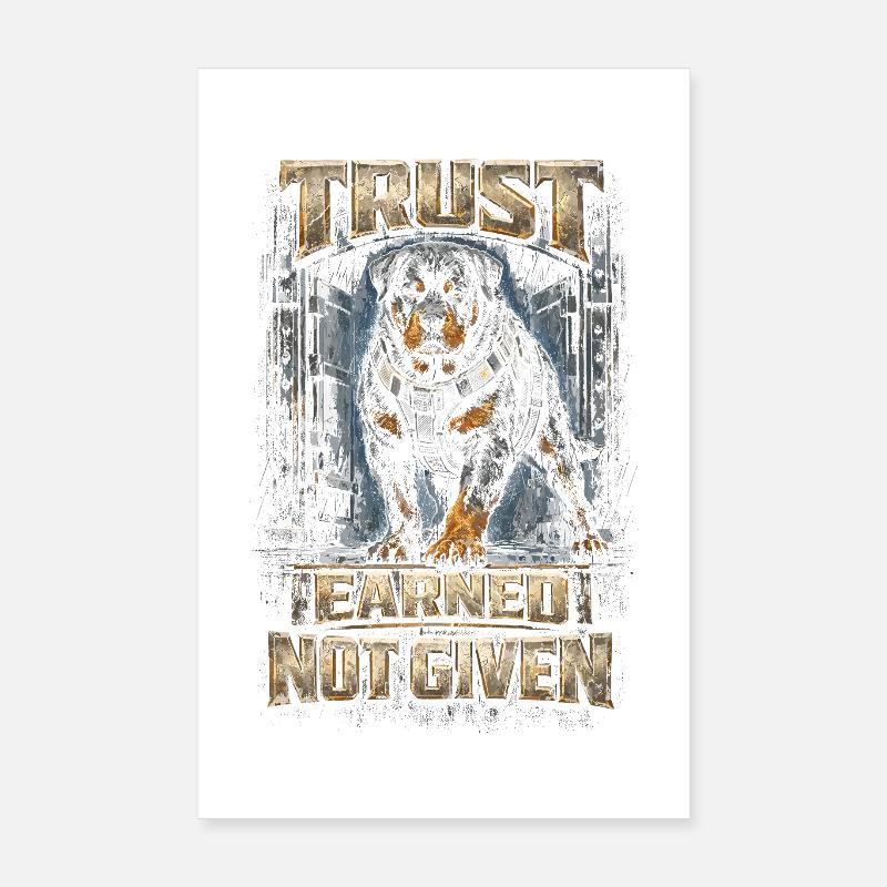 Chien Rottweiler Poster 20 x 30 cm
