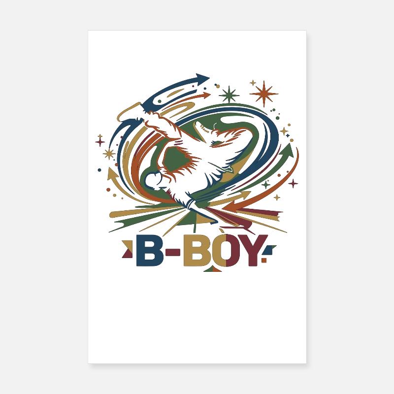 Breakdance B-Boy Graffiti Streetdance Poster 20 x 30 cm