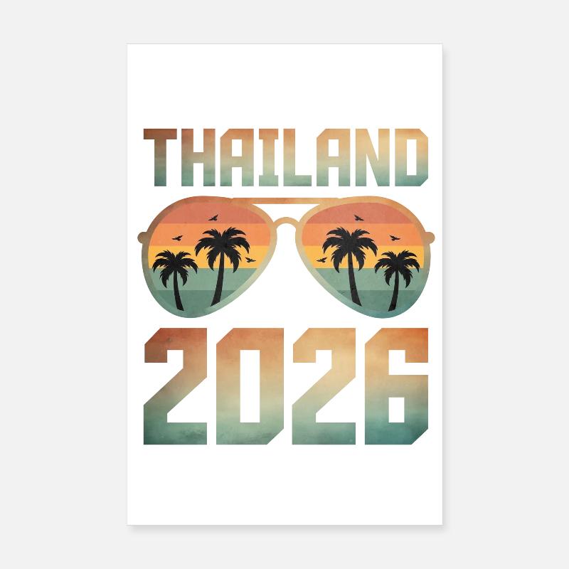 Thaïlande 2026 Poster 20 x 30 cm