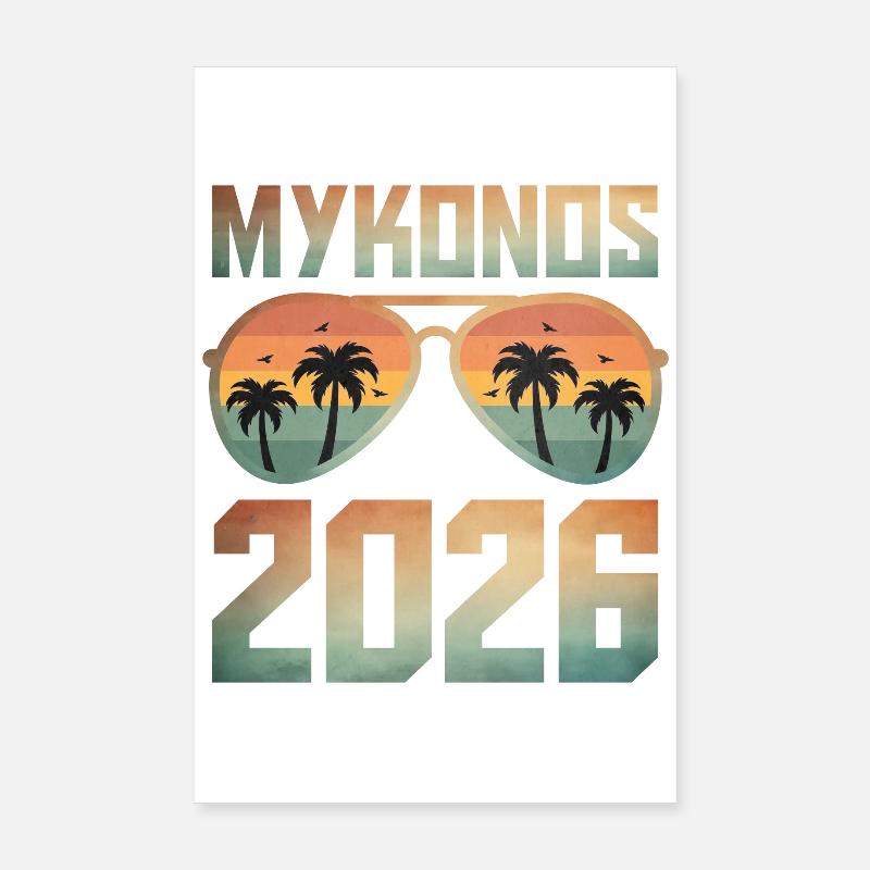Mykonos 2026 Poster 20 x 30 cm