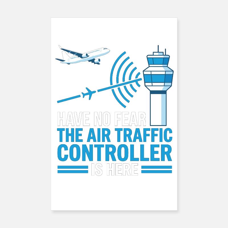 Air Traffic Controller Fluglotse Geschenk Poster 20x30 cm