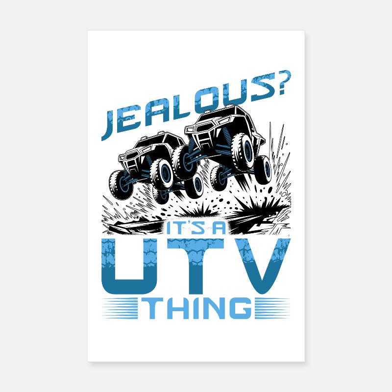 UTV Off Road 4 Wheeler Side by side Poster 8" x 12" (20x30 cm)