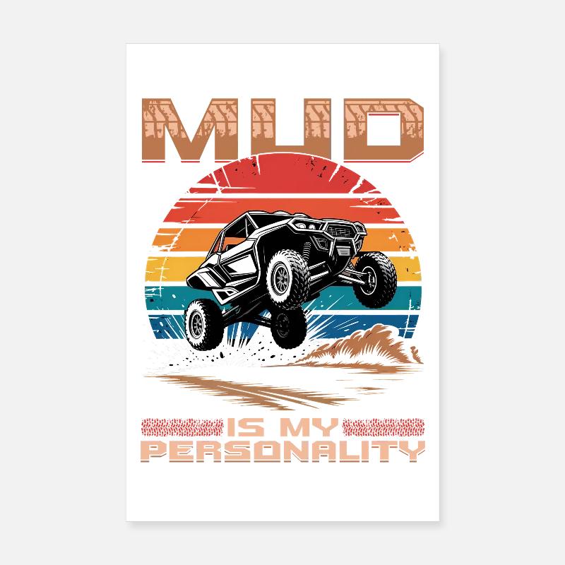 UTV Off Road 4 Wheeler Side by side Poster 8" x 12" (20x30 cm)