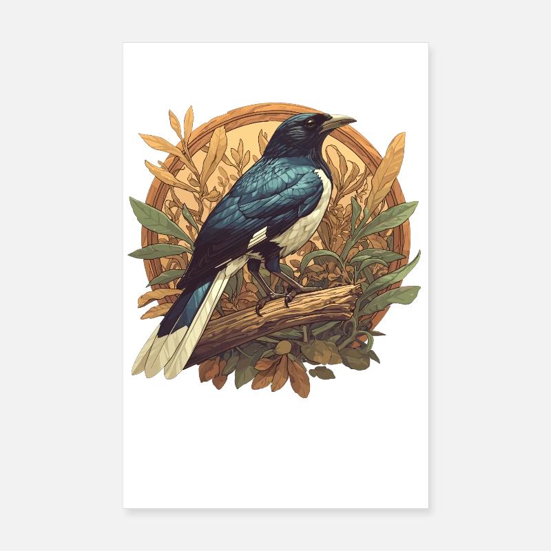 Elstern Elster Poster 20x30 cm