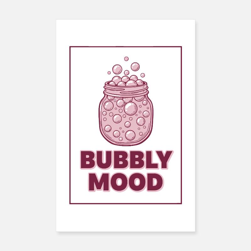 Sourdough Bubbly Mood Bread Baking Baker Era Poster 8" x 12" (20x30 cm)