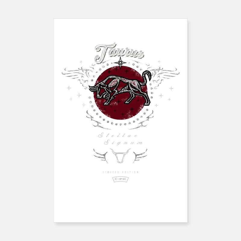 Taurus Star Crest Poster 20x30 cm