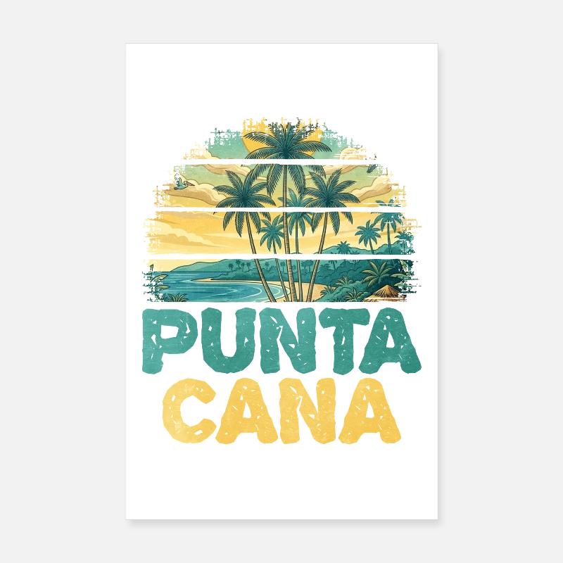 Œuvres d’art de la plage tropicale de Punta Cana Poster 20 x 30 cm
