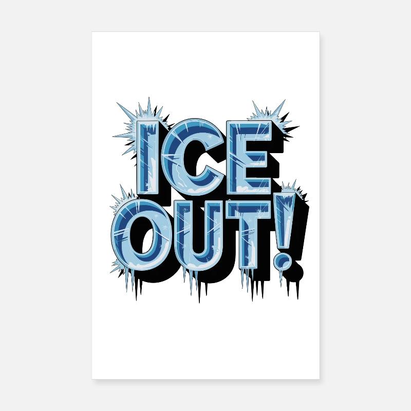 Conception de textures bleu glace Poster 20 x 30 cm