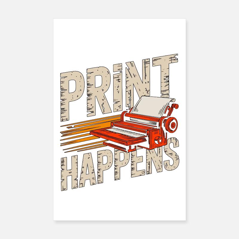 Designer d’impression Print Happens Designer créatif Poster 20 x 30 cm
