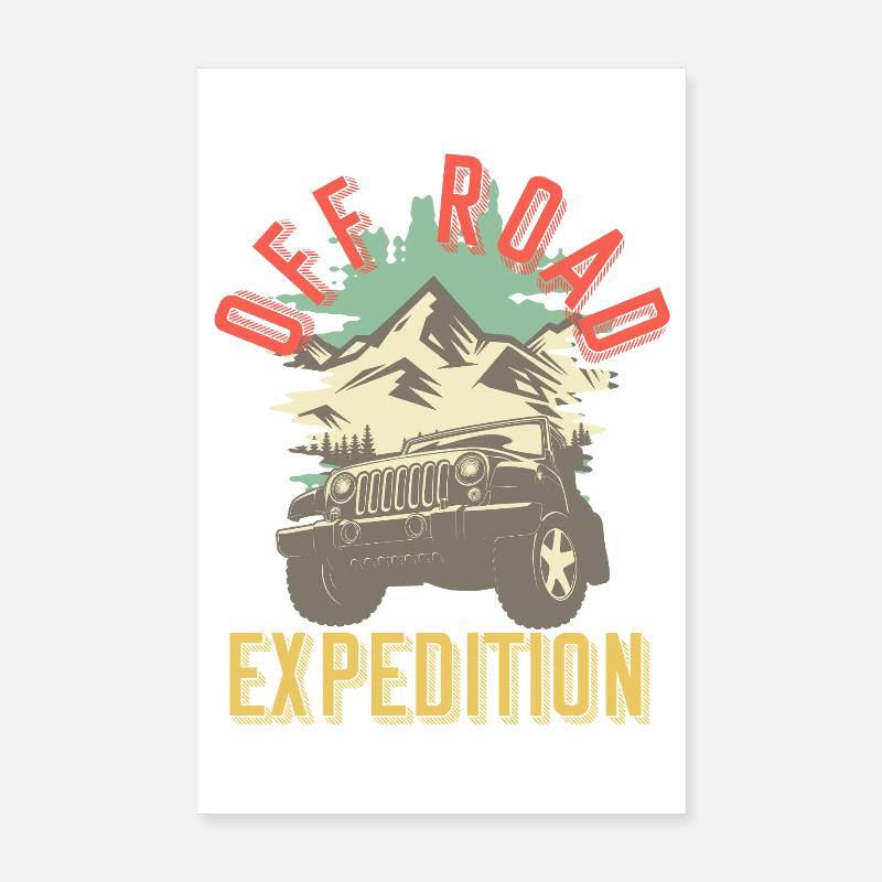 Offroad Expedition Adventure Geschenkidee Poster 20x30 cm