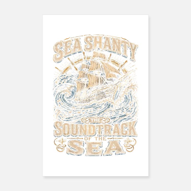 Chansons marines de chœur de bidonvilles Poster 20 x 30 cm