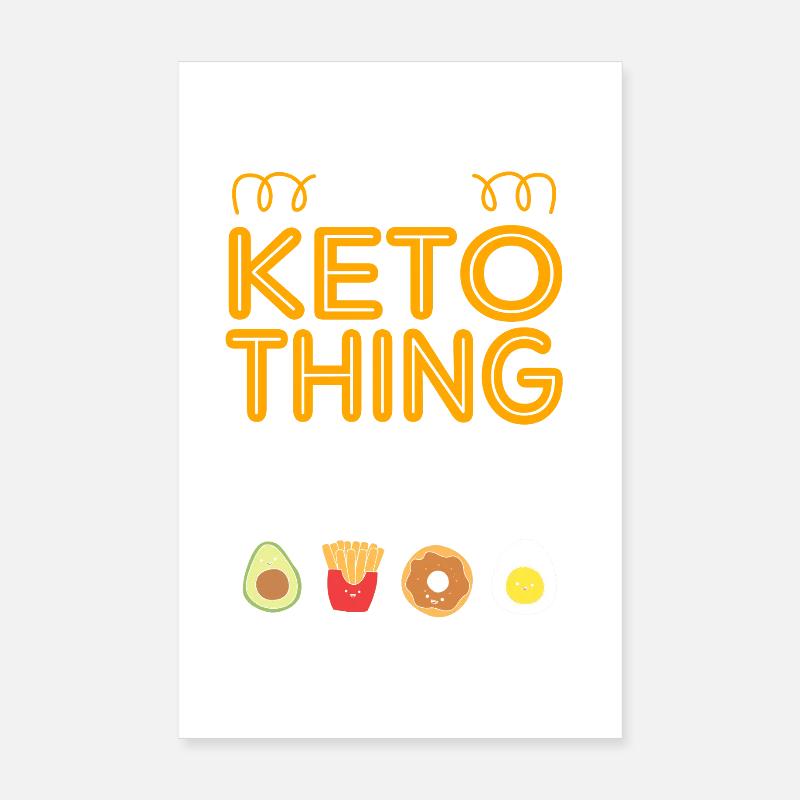 Keto Diet Poster 8" x 12" (20x30 cm)