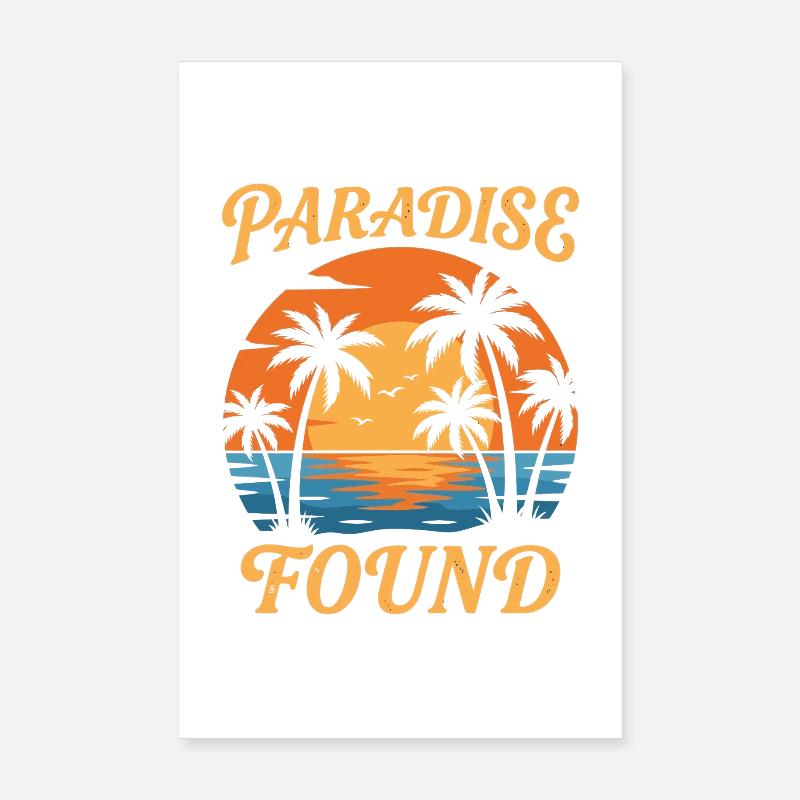 Le Paradis Cercle du Coucher de Soleil Poster 20 x 30 cm