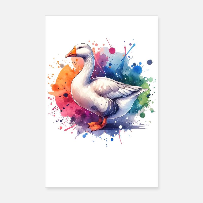 Pilgrim Goose Gift Poster 8" x 12" (20x30 cm)