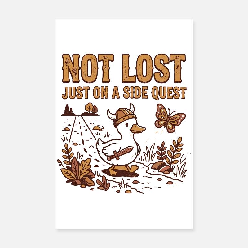 ADHS Ente - Just on a Side Quest Poster 20x30 cm