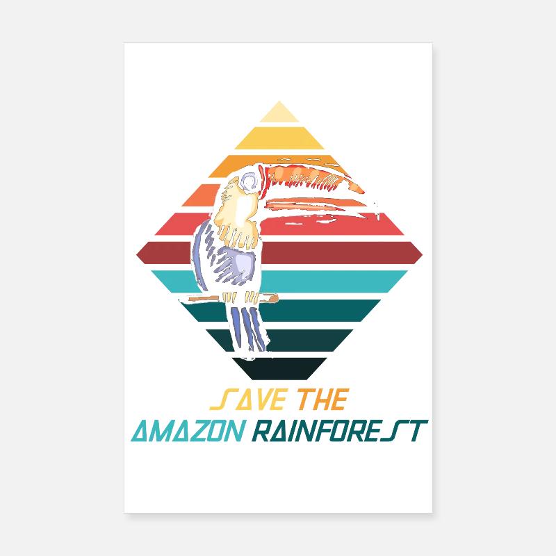 Save  – Regenwald retten Poster 20x30 cm