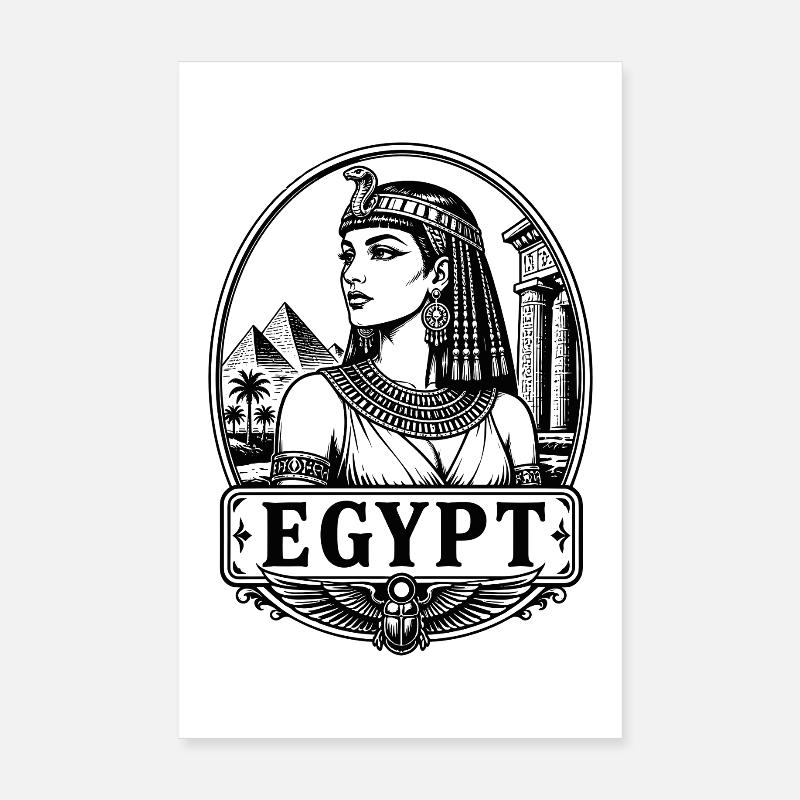 Cleopatra Egypt Königin Nil Pyramiden Poster 20x30 cm