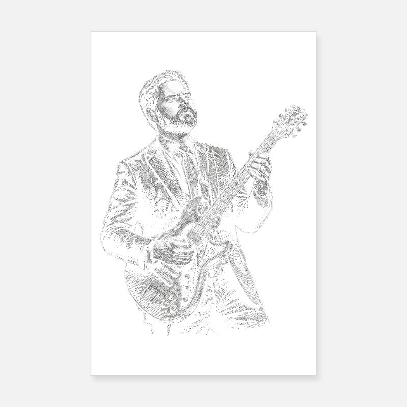 JD Vance joue de la guitare Poster 20 x 30 cm